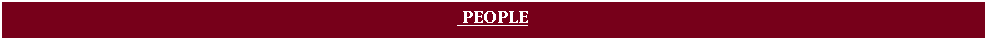 Text Box:  PEOPLE     